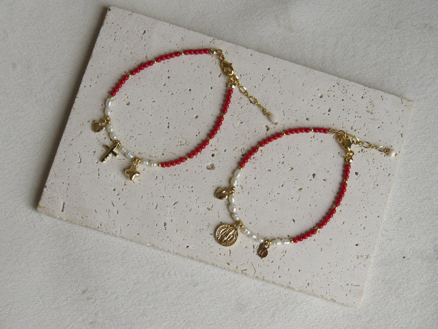 Pulsera Amuleto Coral