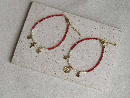 Pulsera Amuleto Coral