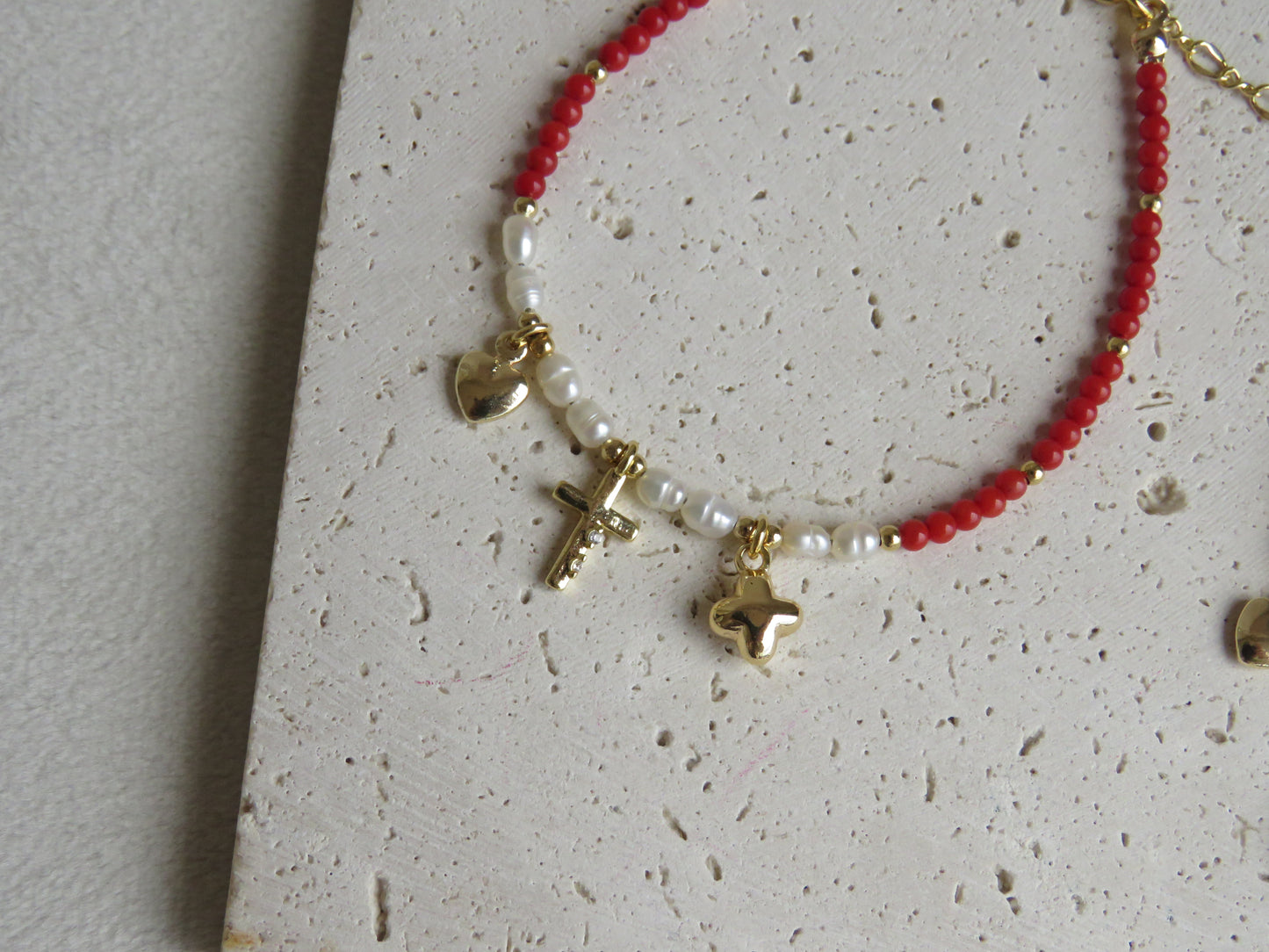 Pulsera Amuleto Coral