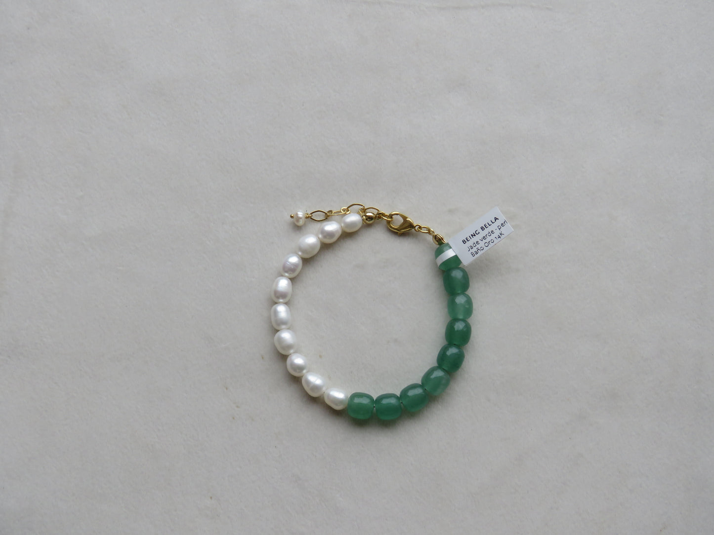 Pulsera Verde Perla
