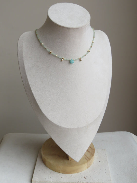 Collar cristales y piedras naturales